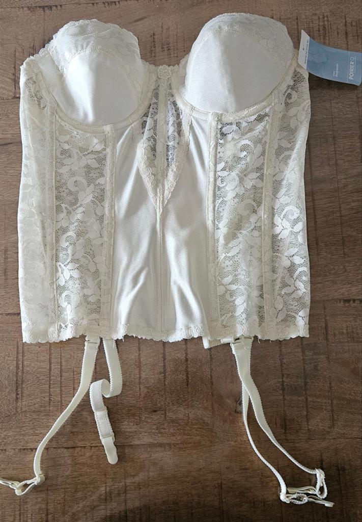 Poirier Bruidstorselet Ivoor Wit 80B, Kleding | Dames, Trouwkleding en Trouwaccessoires, Wit, Nieuw, Ophalen of Verzenden, Accessoires