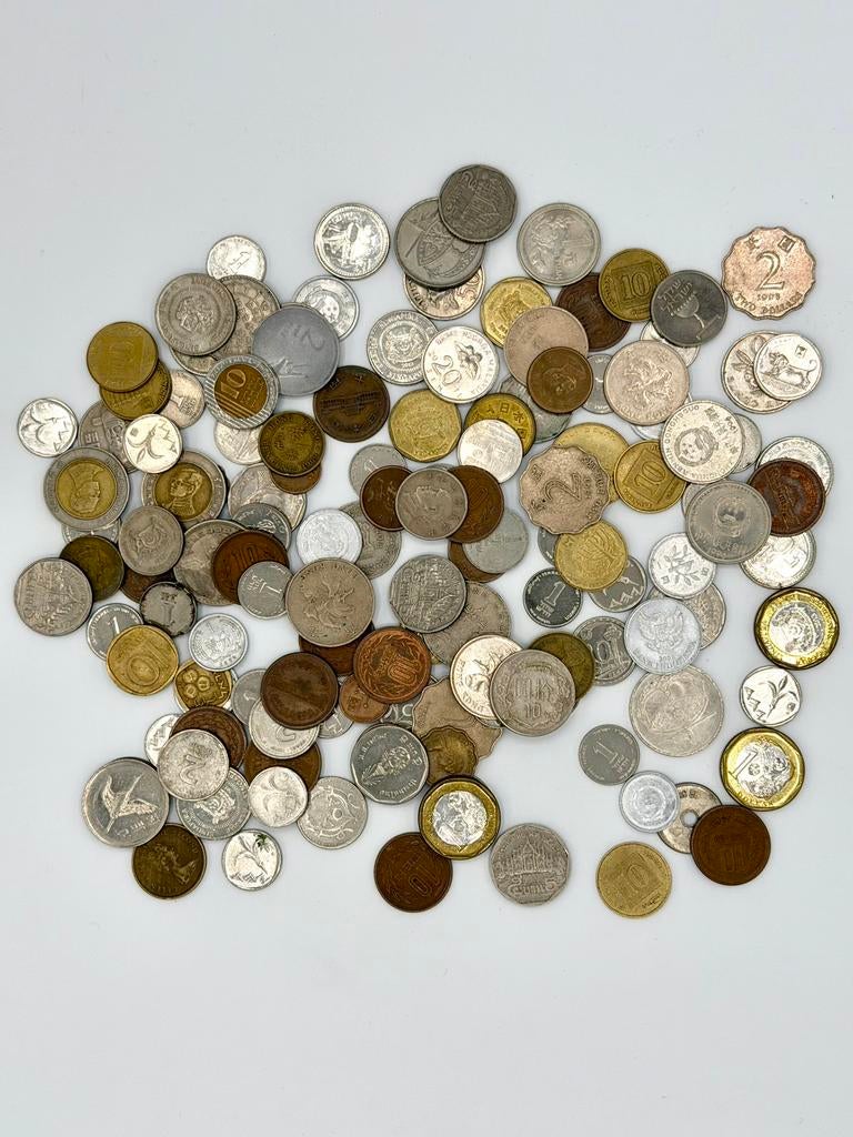 Aziatische munten - 600gram - ca. 137 munten, Ophalen of Verzenden