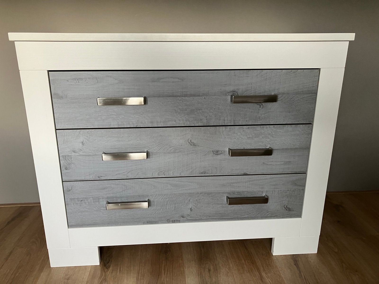 Commode / ladekast Lucca wit, Ophalen, 50 tot 70 cm, 100 cm of meer, Zo goed als nieuw