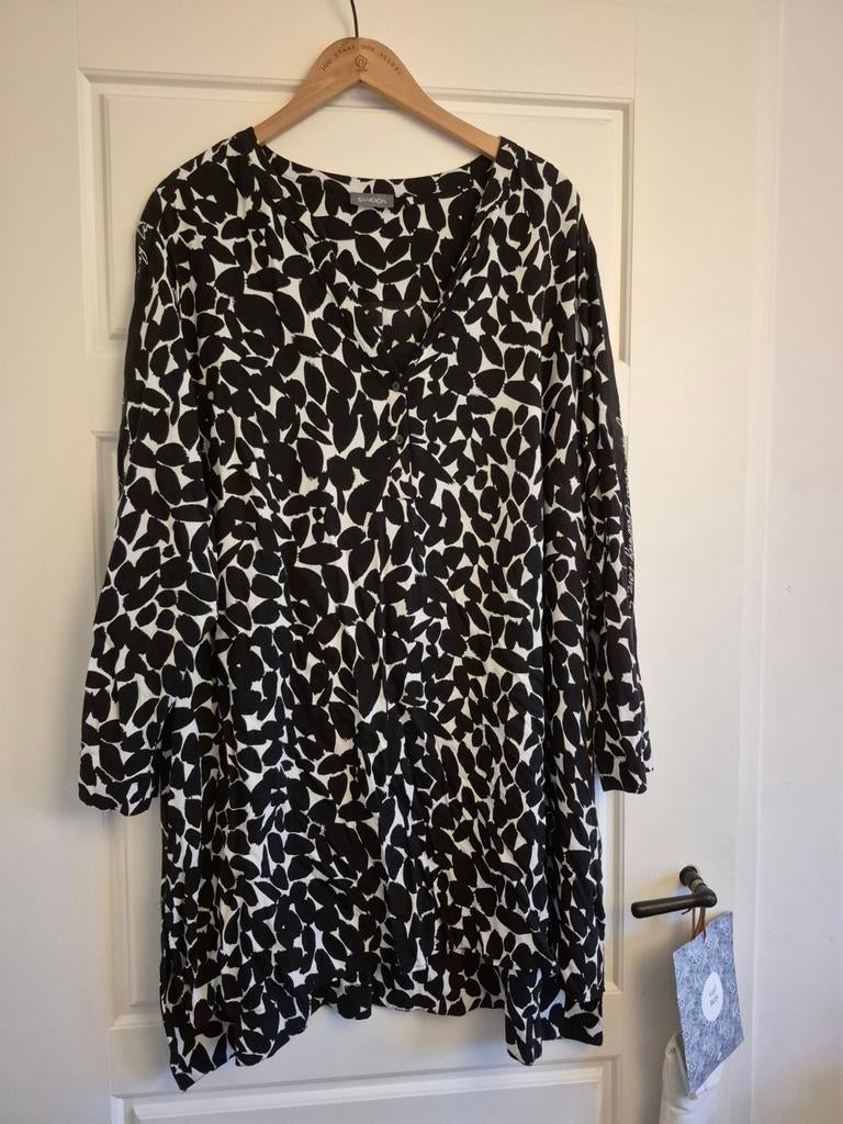Samoon tuniek maat 50, zwart wit, Kleding | Dames, Ophalen of Verzenden, Zo goed als nieuw, Samoon, Blouse of Tuniek