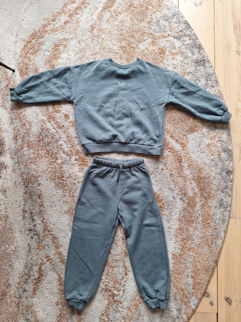 Zara trui met naam 'Sem' en broek - Maat 116, Trui of Vest, Ophalen of Verzenden, Zo goed als nieuw, Jongen