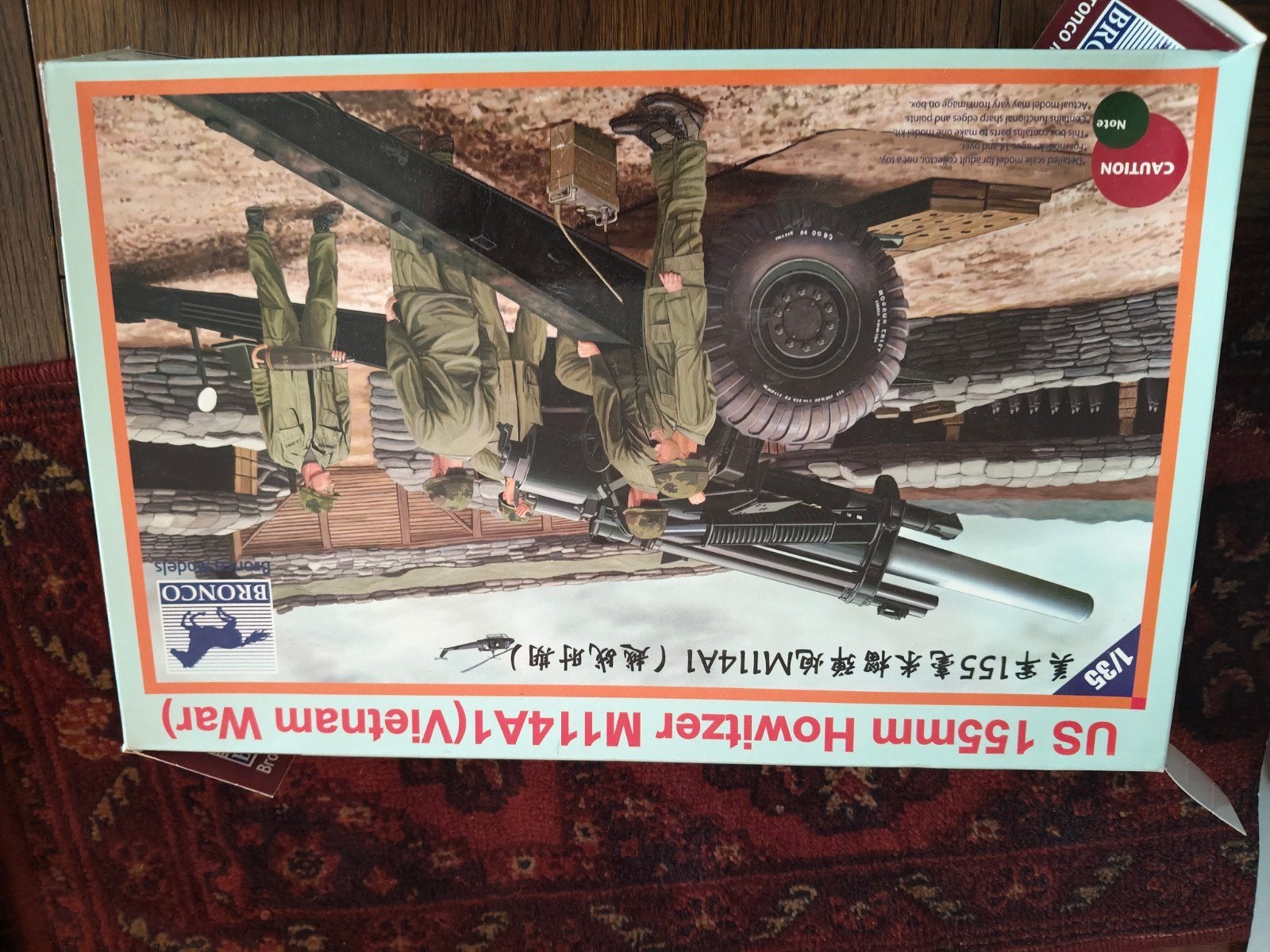 Bronco US 155mm Howitzer M114A1 (Vietnam War) modelbouw, Overige merken, 1:32 tot 1:50, Overige typen, Nieuw