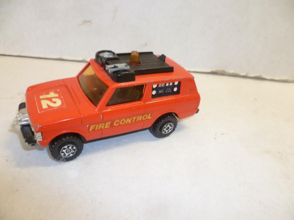 Matchbox Superkings 1977 K 84 Range Rover Fire Control auto, Hobby en Vrije tijd, Modelauto's | Overige schalen, Gebruikt, Auto