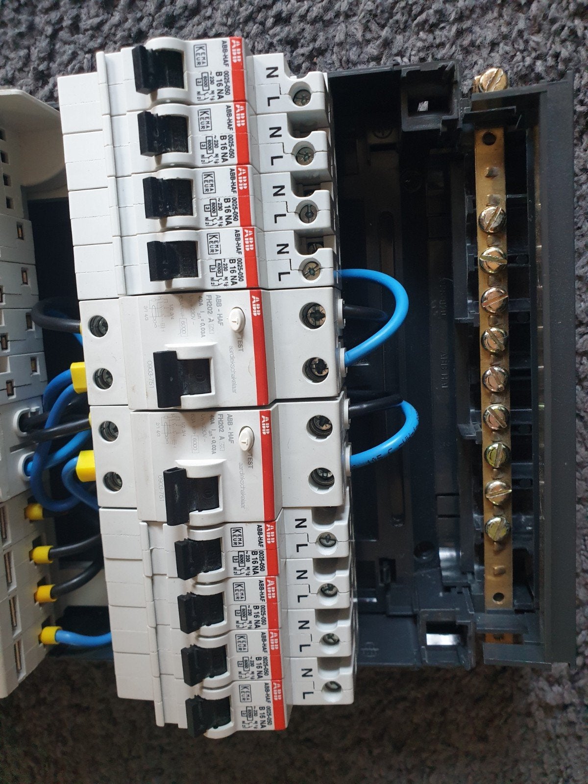 ABB HAF Groepenkast met aardlekschakelaar en automaten, Ophalen, Zo goed als nieuw, Overige typen