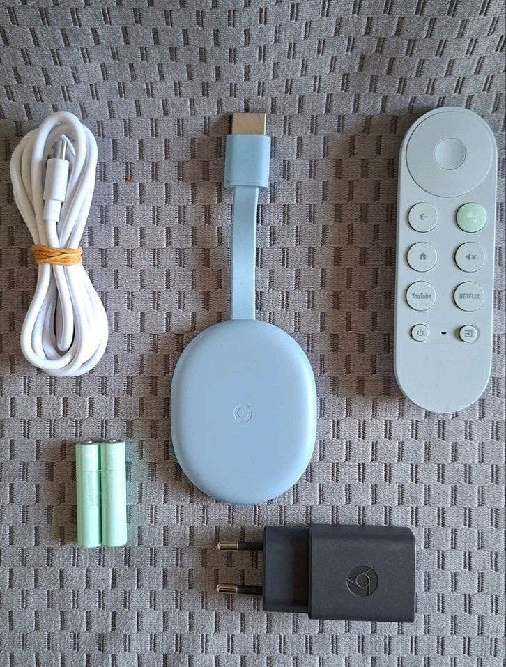 Google Chromecast 4K Blue Edition, Ophalen of Verzenden, Zo goed als nieuw, HDMI