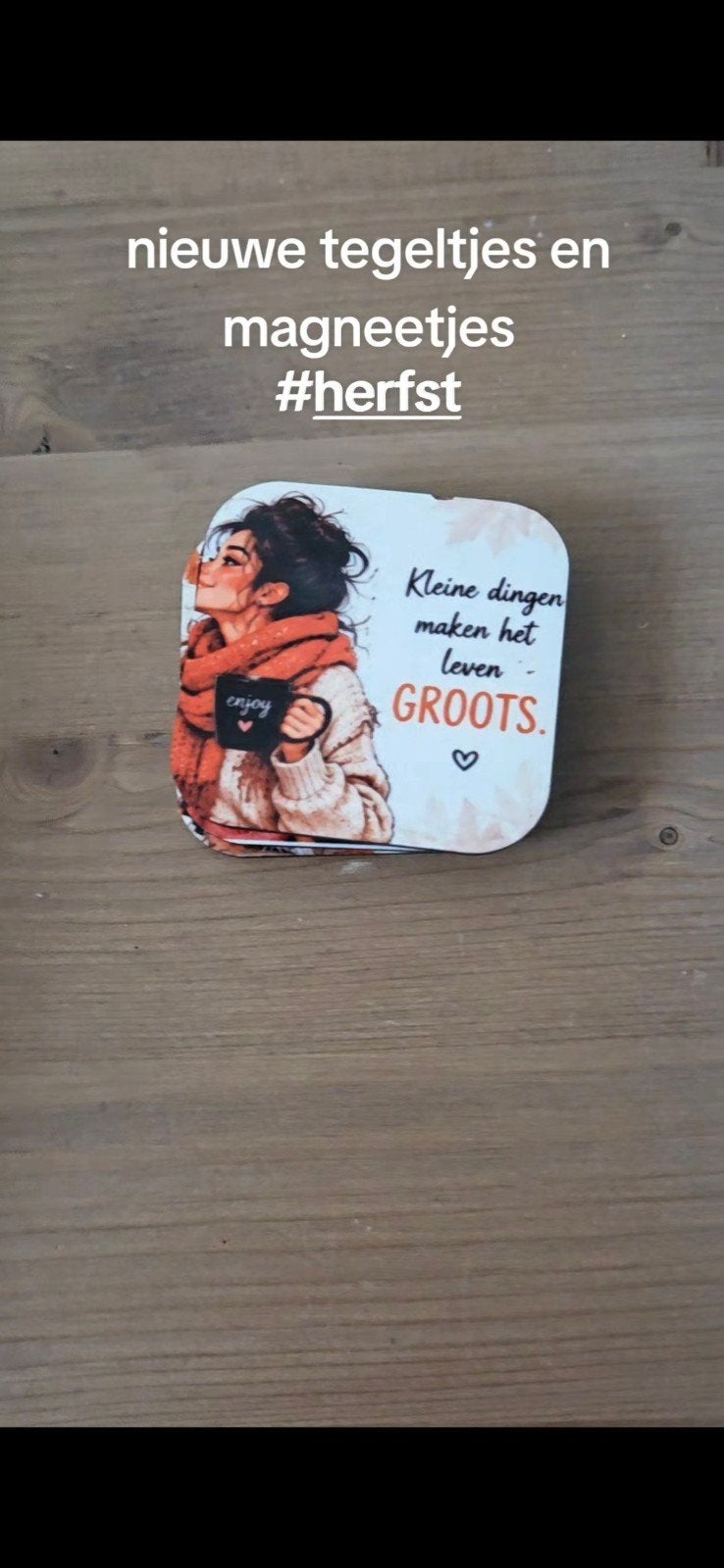 Magneet tegeltjes 5x5 cm - Diverse designs, Meerkleurig, Overige stijlen, Nieuw, Ophalen of Verzenden