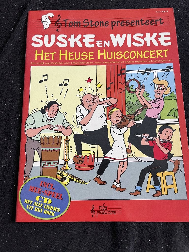 Suske en Wiske: Het Heuse Huisconcert (incl. CD), Boeken, Eén stripboek, Tom Stone, Ophalen of Verzenden, Zo goed als nieuw