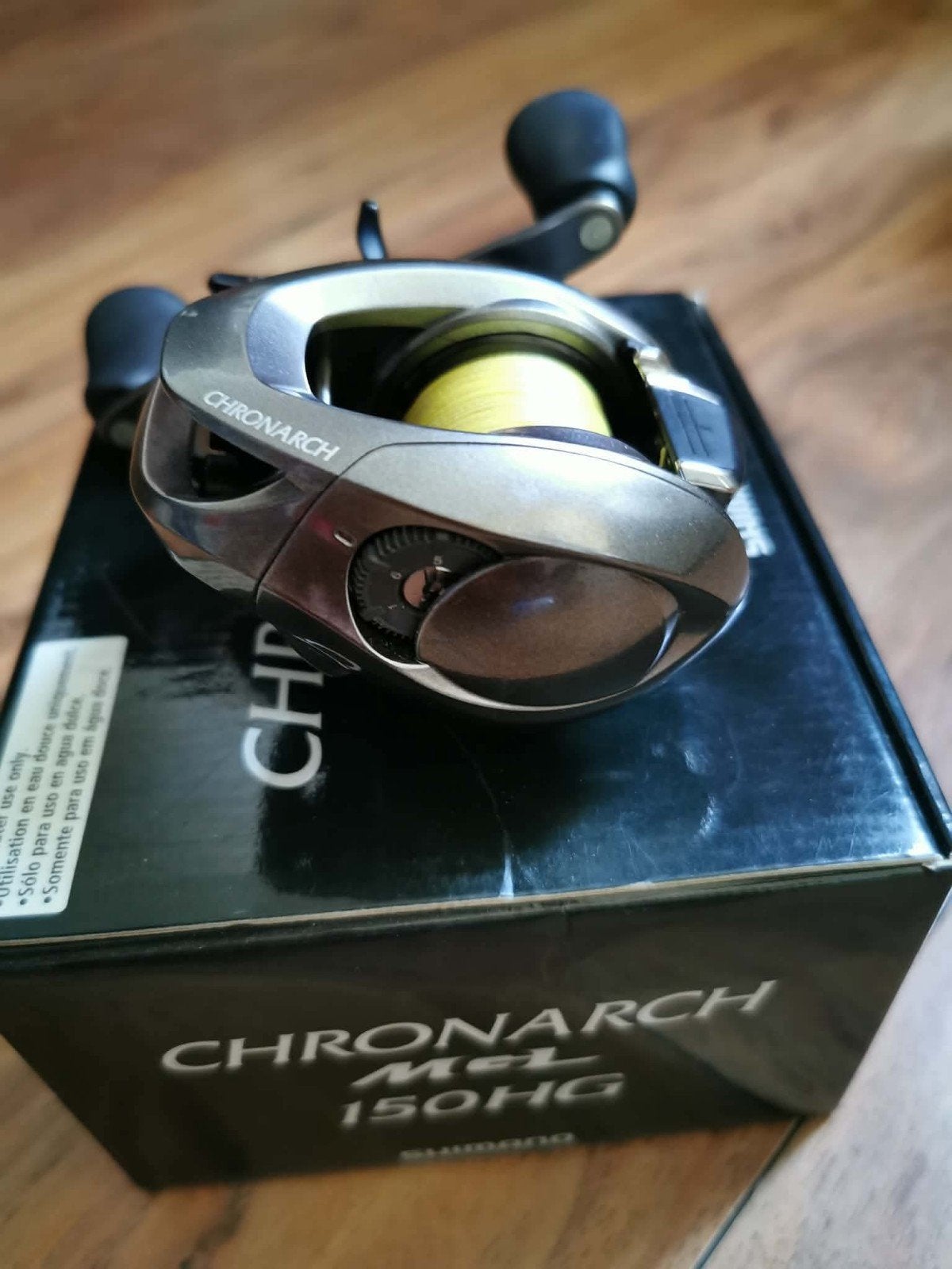 Shimano Chronarch MGL 150 HG - Zo goed als nieuw, Ophalen of Verzenden, Zo goed als nieuw, Molen
