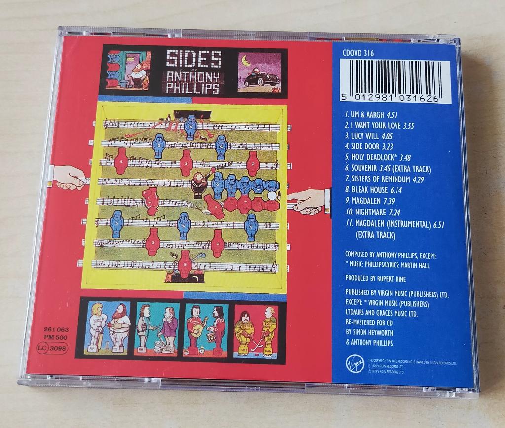 Anthony Phillips - Sides CD 1979/1991, Ophalen of Verzenden, Gebruikt