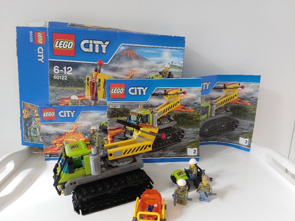 Lego City 60122 Volcano set compleet met doos, City, Gebruikte blokjes met nopjes, Lego, Ophalen of Verzenden