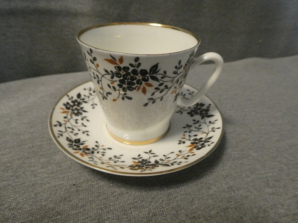 Vintage LFZ Porselein kop en schotel, Ophalen of Verzenden
