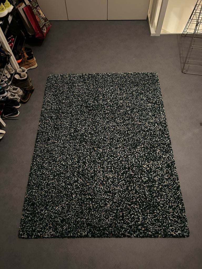 Ikea VINDUM vloerkleed 133x180 – nette staat, 100 tot 150 cm, Groen, Ophalen of Verzenden, Zo goed als nieuw