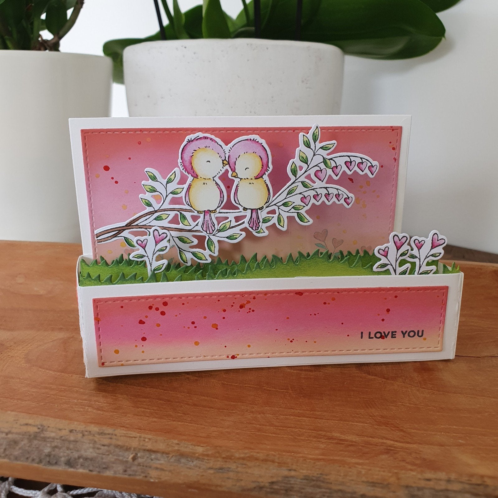 Roze PopUp kaart 'I love you', Ophalen of Verzenden, Nieuw, Overige thema's