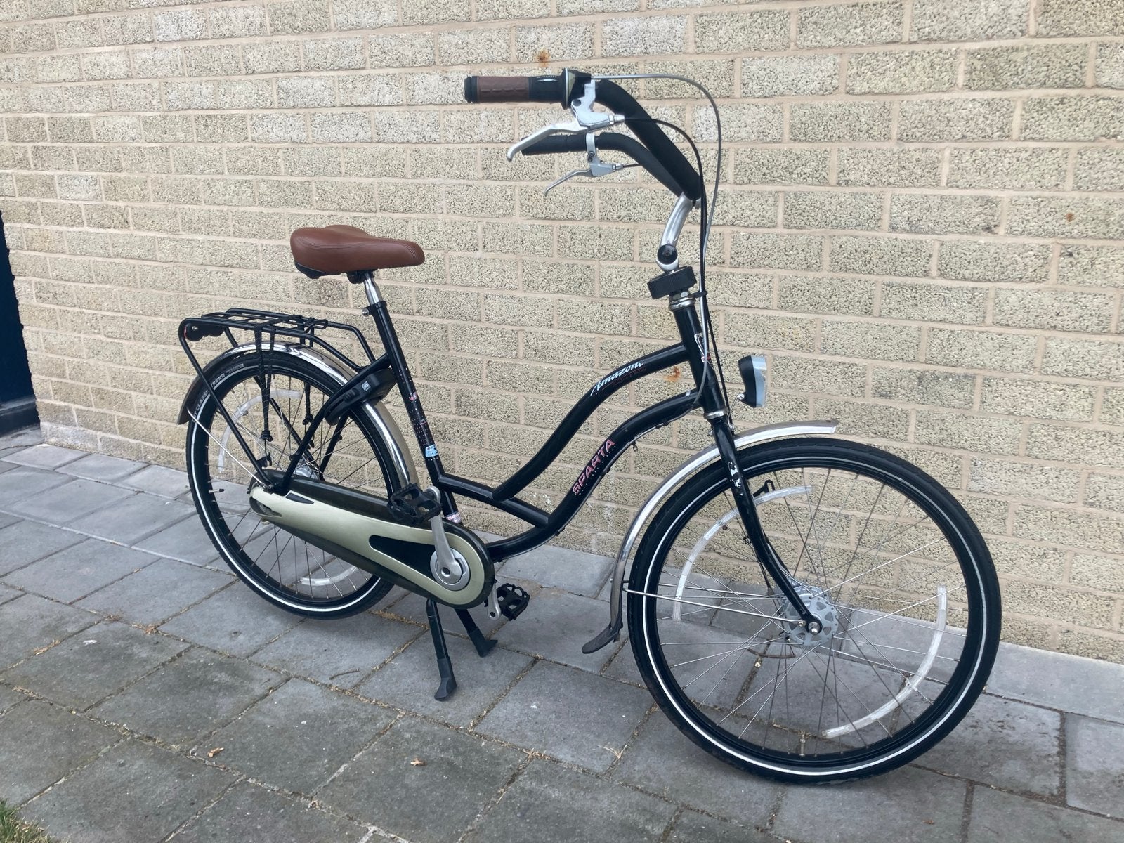 Sparta Amazone moederfiets 26 inch - Goed onderhouden, Ophalen, Sparta, Gebruikt, Dubbele standaard