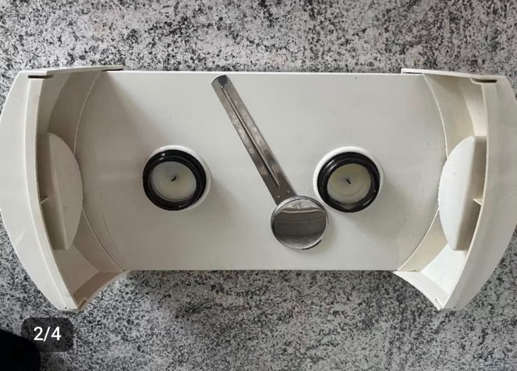 Goede warmhouder met waxinelichtjes, Ophalen, Kunststof, Wit, Overige typen