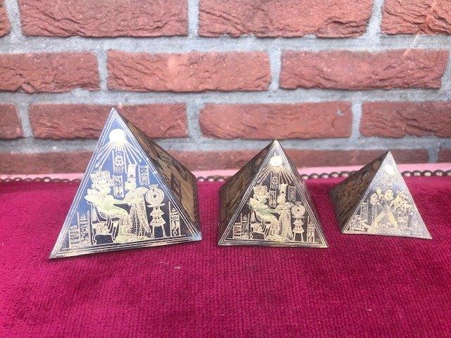oude set presse-papiers, piramides, Ophalen of Verzenden