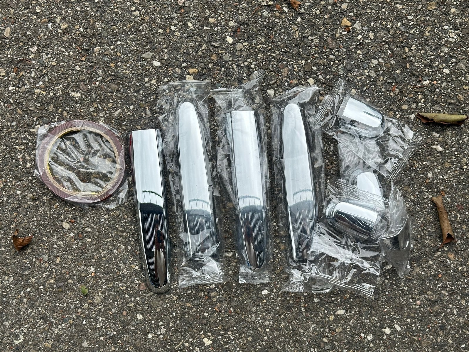 Set Chromen Deurklink Covers voor Citroen C1, Voor, Nieuw, Ophalen of Verzenden, Spatbord