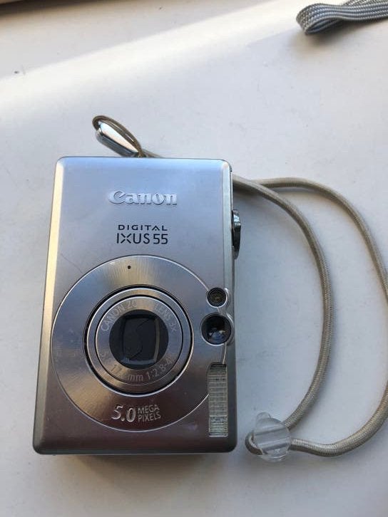Canon Digital IXUS 55 Compactcamera - 5.0 Megapixels, Ingebouwde flitser, Gebruikt, Canon, Ophalen of Verzenden