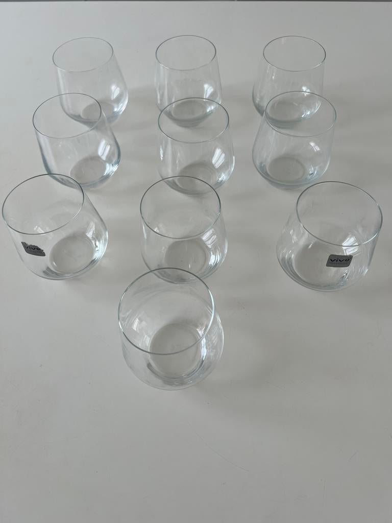 Vivo Villeroy & Boch kristallen drinkglazen - 10 delig-, Verzamelen, Ophalen of Verzenden, Zo goed als nieuw, Overige typen
