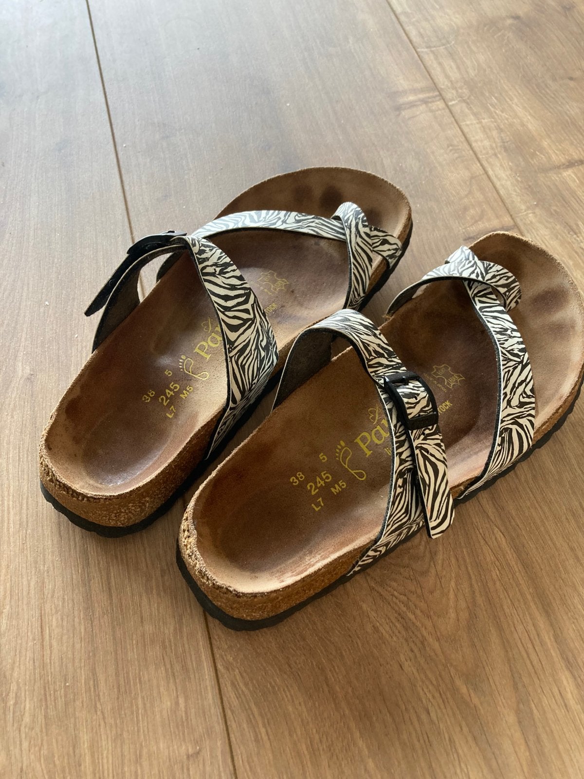 Birkenstock papillio maat 38. Mayari., Slippers, Zwart, Ophalen of Verzenden, Zo goed als nieuw