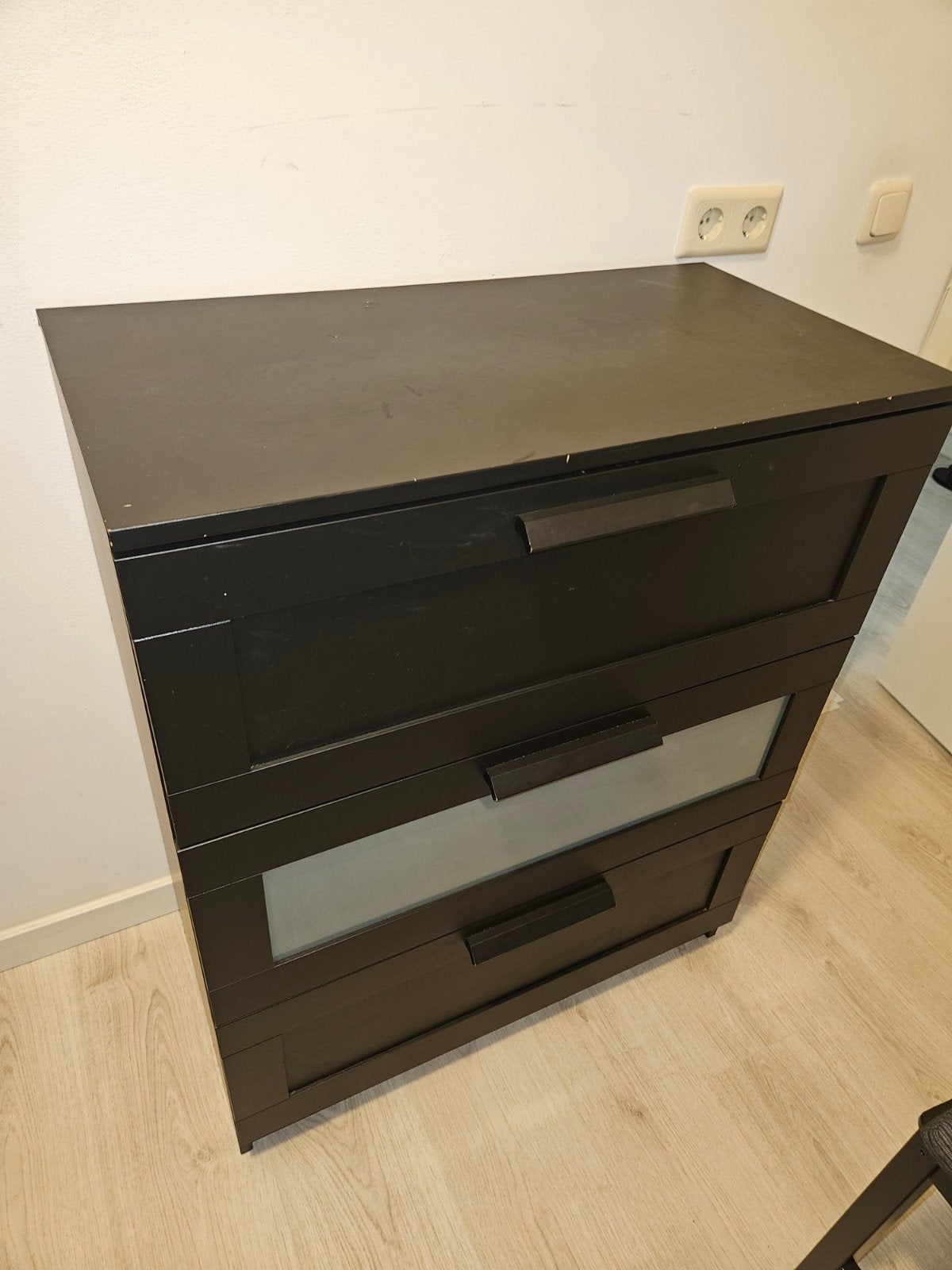 Ladekast met 3 laden ikea, Ophalen, Gebruikt, 100 tot 150 cm, 50 tot 100 cm
