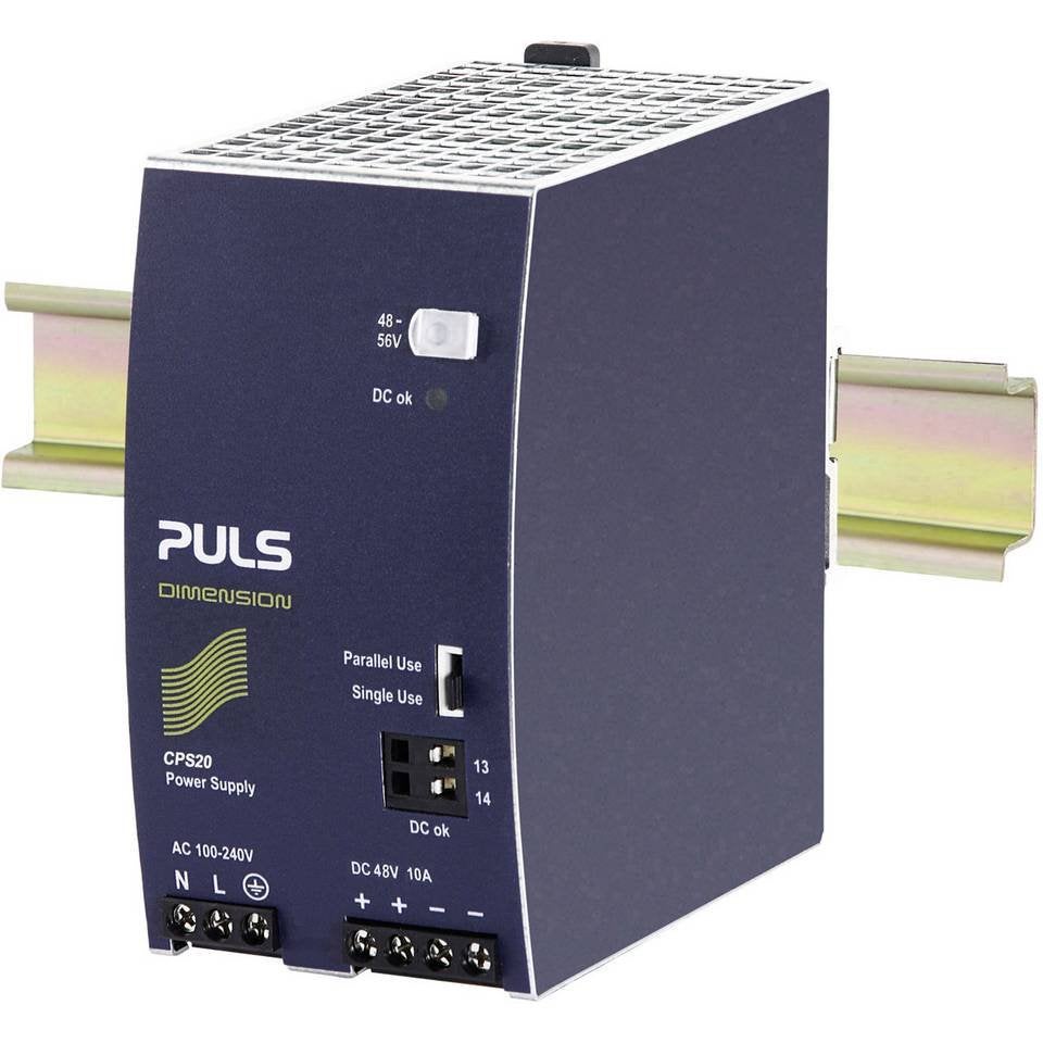 Puls DIN rail voeding 48V  DC 10 A gelijkspanning, Ophalen of Verzenden, Nieuw