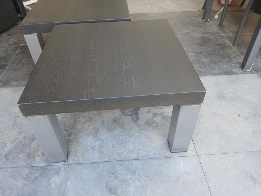 2 tafels of bijzet tafels, Tuin en Terras, Tuintafels, Ophalen of Verzenden, Rechthoekig
