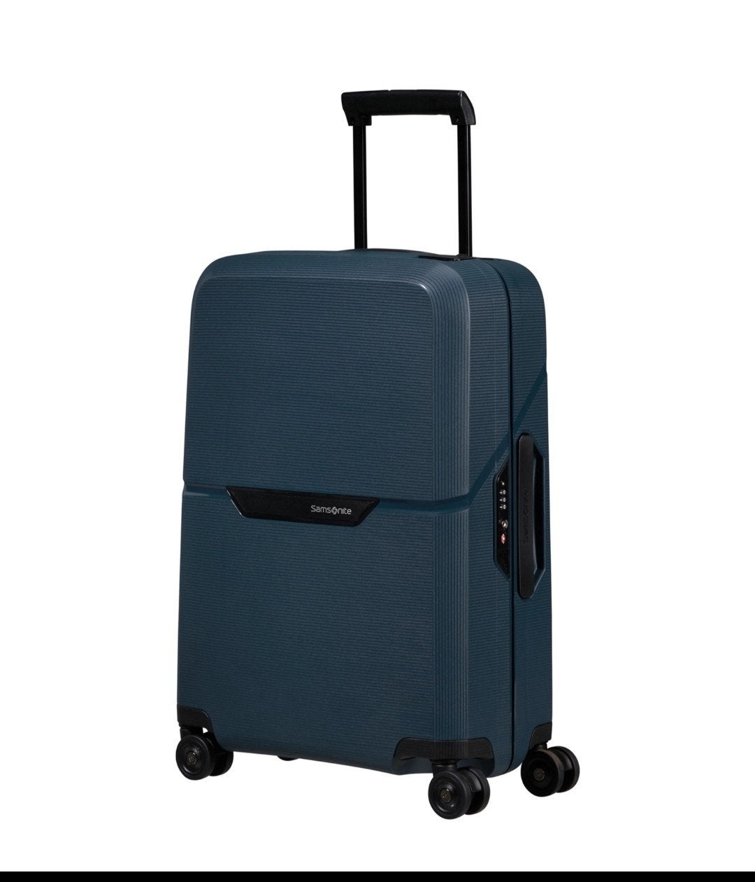 Samsonite New Magnum Eco Trolley (4 wheels) midnight blue, Hard kunststof, 45 tot 55 cm, Nieuw, Ophalen of Verzenden
