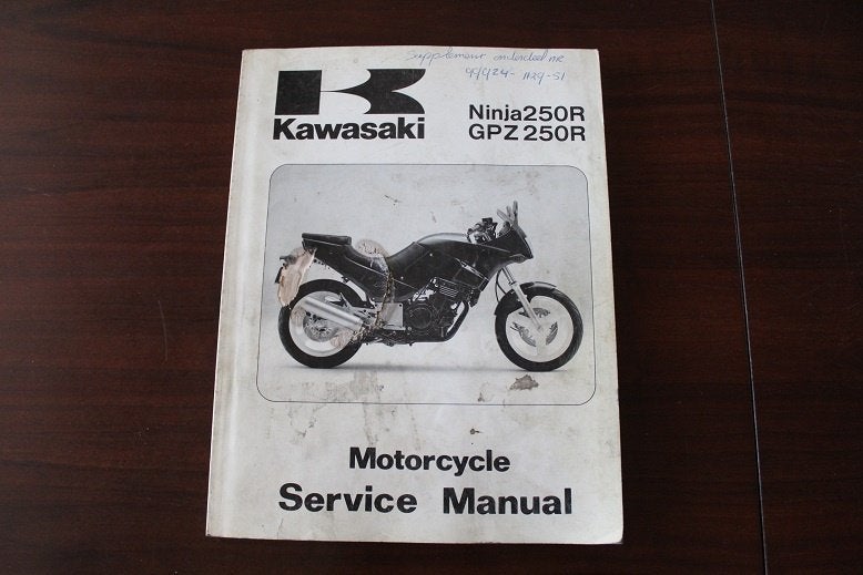 Kawasaki Ninja 250R GPz 250R 1986/1987 service manual EX250, Motoren, Handleidingen en Instructieboekjes, Ophalen of Verzenden