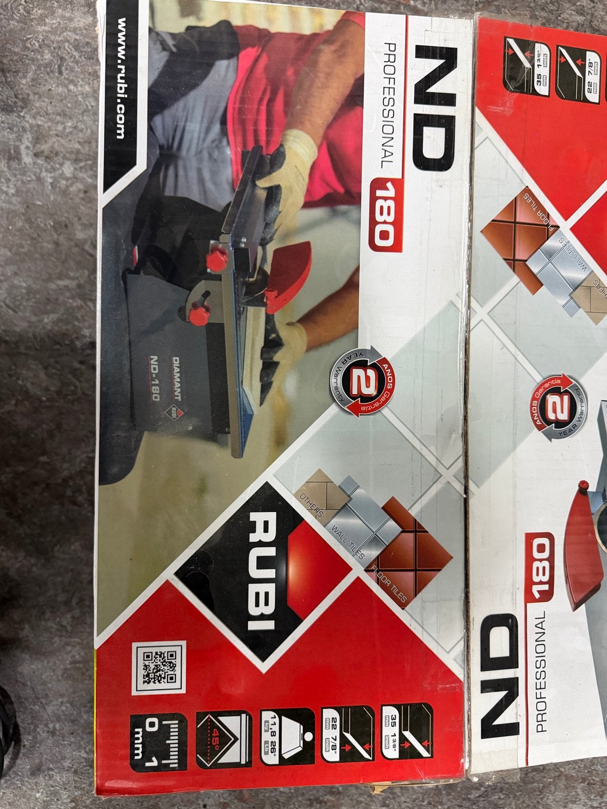 Rubi ND-180 Tegelzaag - Professionele Diamantzaag, Cirkelzaag, Ophalen of Verzenden, Zo goed als nieuw, 30 tot 70 mm