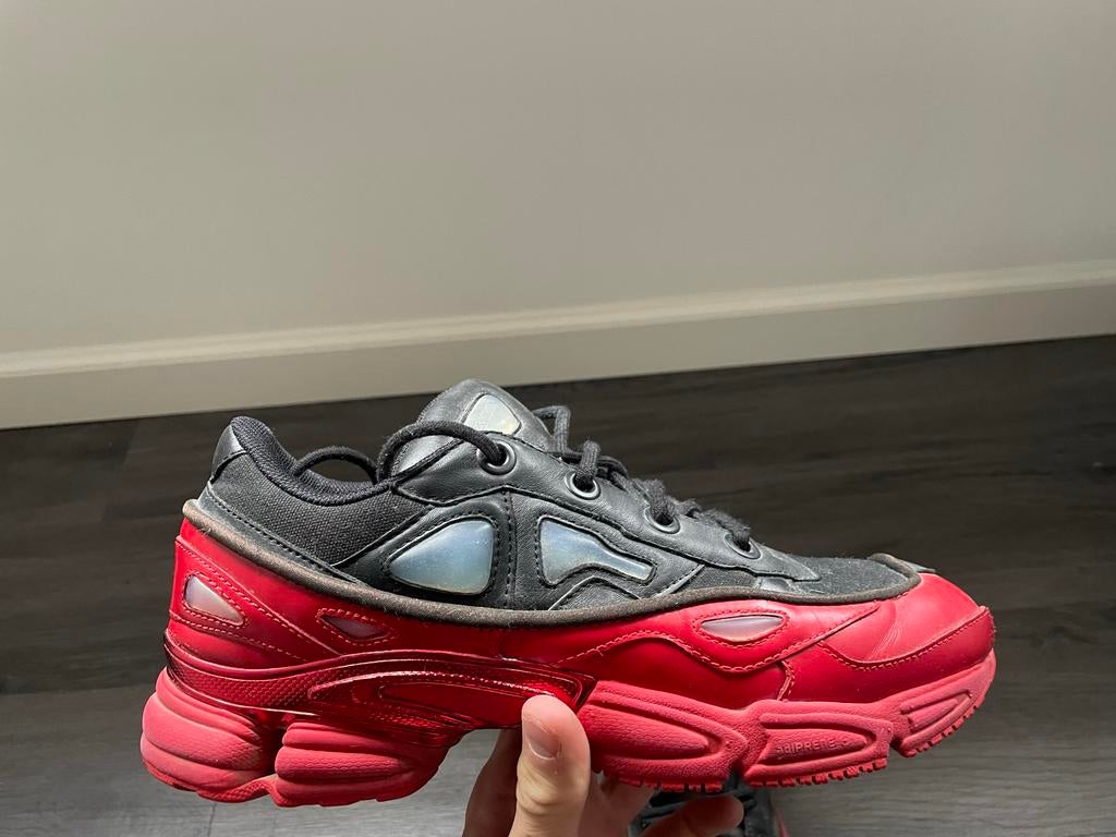 Adidas x RAF SIMONS Ozweego 3 maat 43 1/3, Ophalen of Verzenden, Zwart