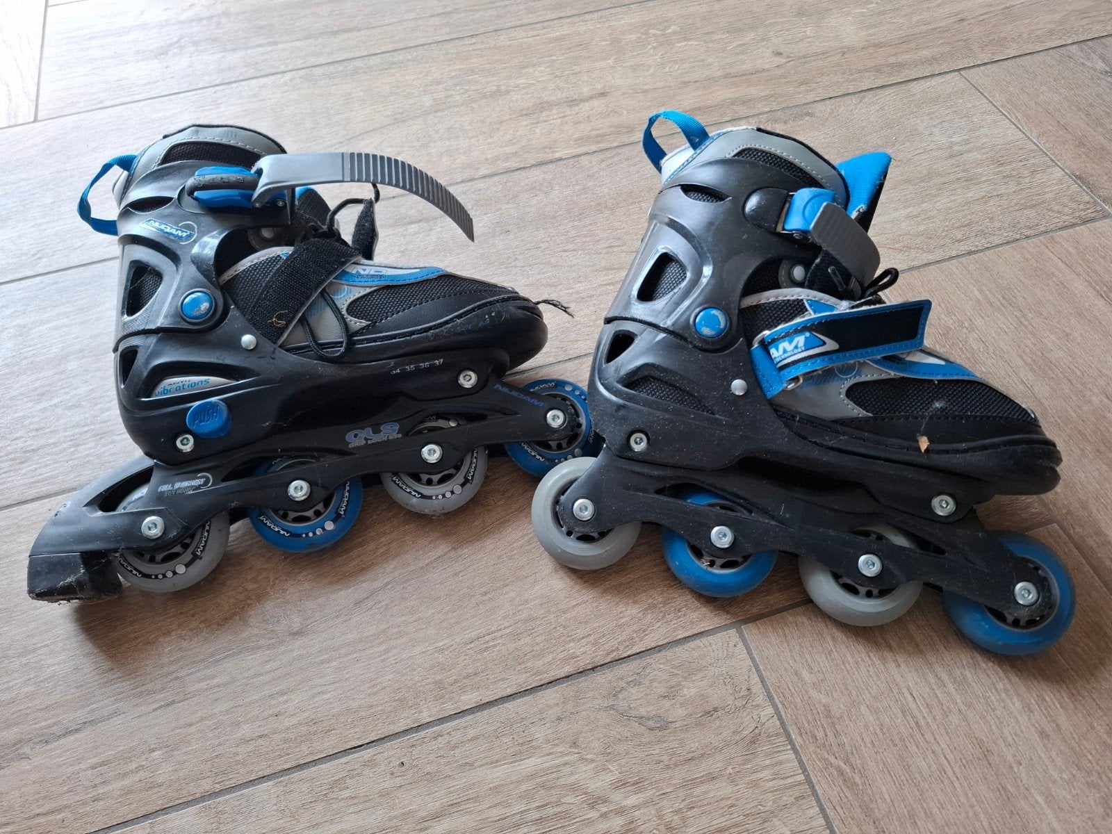 Nijdam Junior verstelbare inline skates - maat 34 t/m 37, Ophalen of Verzenden, Gebruikt, Overige typen, Nijdam