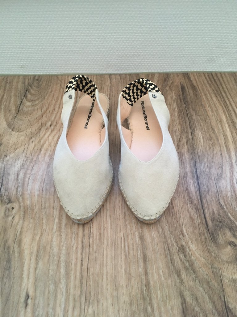 Floris van Bommel sandalen 37,5 NIEUW, Beige, Floris van Bommel, Nieuw, Sandalen of Muiltjes