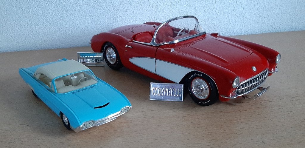 Modelbouw 1:16 Corvette C1 1957 1:32 Ford Thunderbird oud, Ophalen of Verzenden, Zo goed als nieuw, Auto, Overige merken