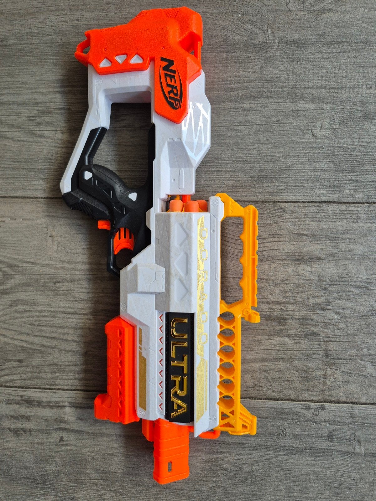 Nerf Ultra Blaster Dorado met 6 originele Nerf kogels, Ophalen of Verzenden, Zo goed als nieuw, Jongen of Meisje