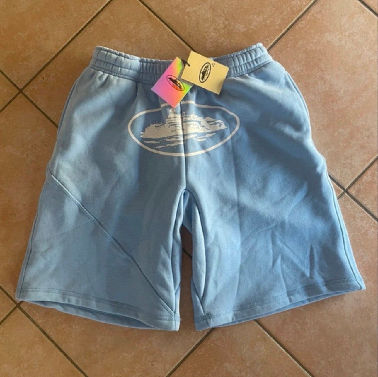 Corteiz Alcatraz Shorts Baby Blauw, Ophalen of Verzenden, Nieuw, Maat 52/54 (L), Blauw