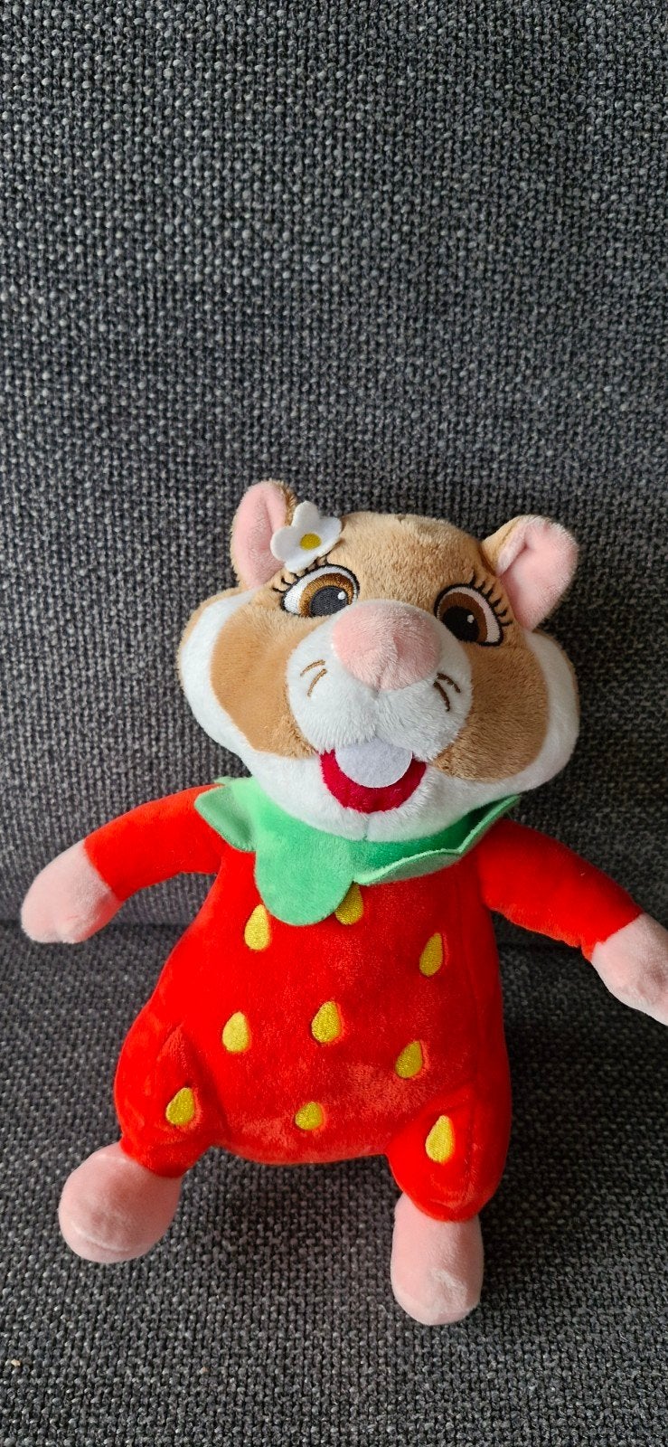 AH hamster knuffel Aardbei, Gebruikt, Overige merken, Overige karakters, Hamster