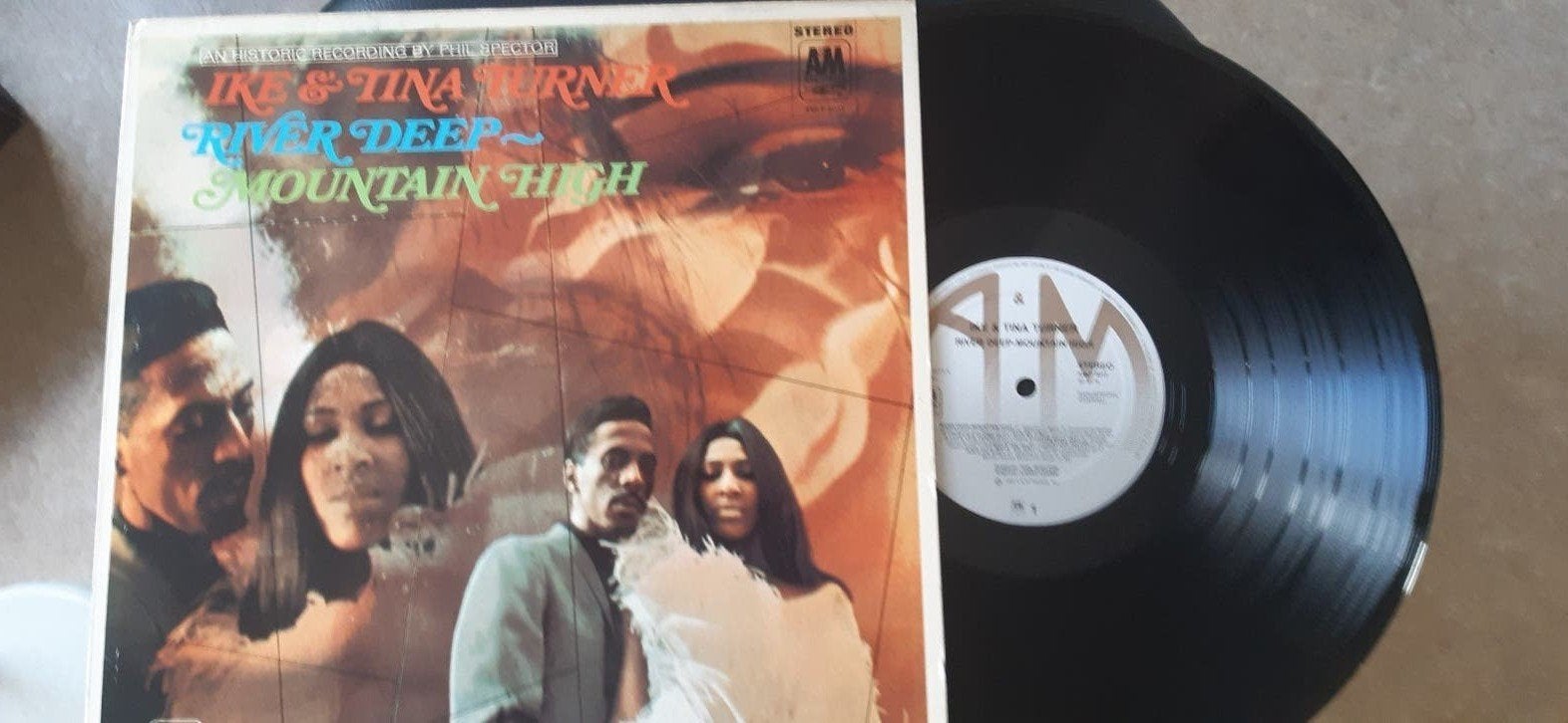 Ike&Tina Turner/lp River deep Mountain high. Zgst.zie fotos', Ophalen of Verzenden, Zo goed als nieuw, 12 inch