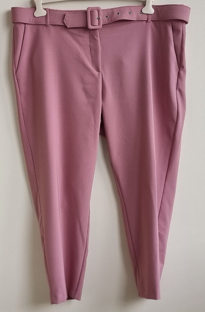 MS Mode oudroze stretchy broek mt. 52, Ophalen of Verzenden, Zo goed als nieuw, Broek of Spijkerbroek, MS Mode