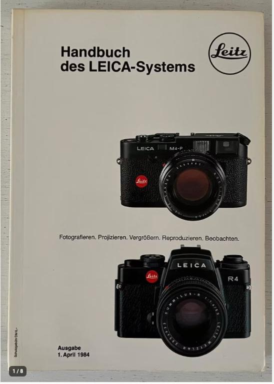 Handbuch des Leica-Systems 1984, Ophalen of Verzenden