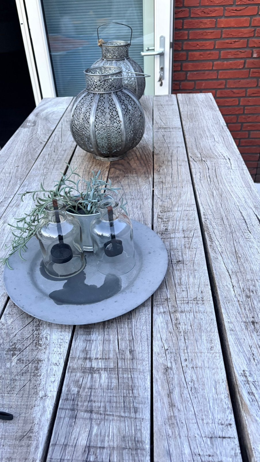 Mooie robuuste bartafel met krukken, Ophalen, Gebruikt, Rechthoekig, Hout