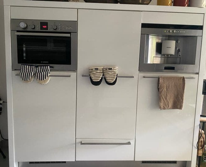 Keukenwand, Ophalen, Gebruikt, Wit