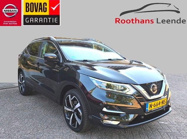 Nissan Qashqai 1.3 160PK DIG-Turbo DCT A/T Tekna Premium Edi, Auto's, Nissan, Automaat, Gebruikt, Zwart, Leder