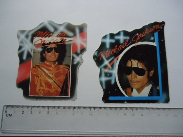 sticker oud MJ MICHAEL JACKSON pop icoon popmuziek retro, Verzamelen, Verzenden, Zo goed als nieuw, Bedrijf of Vereniging