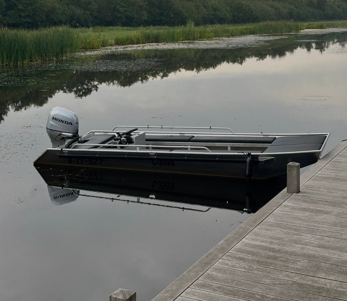 Aluminium werfgebouwde boot,visboot, karperboot, speedboot, Watersport en Boten, Ophalen, 15 cm, Viertaktmotor, Alumax