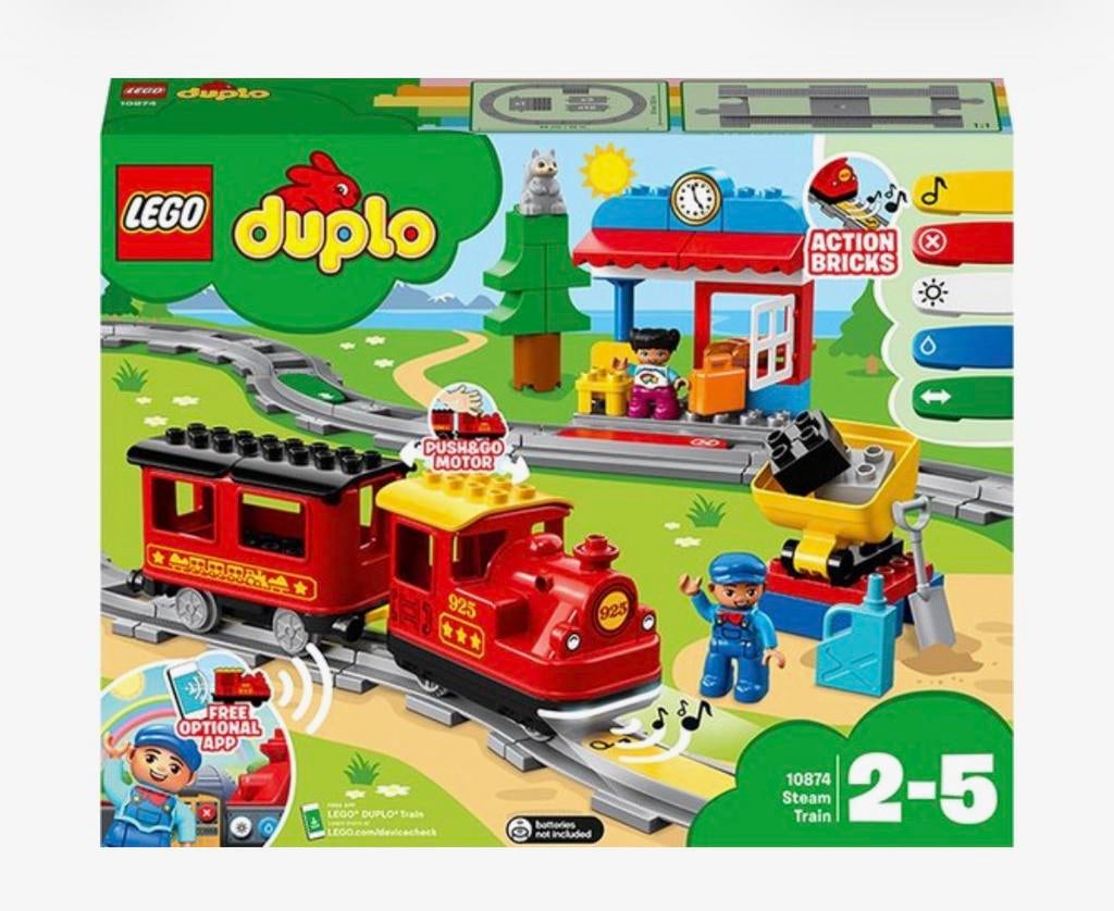Duplo trein en veel meer, Ophalen, Gebruikt, Inclusief extra onderdelen, Duplo