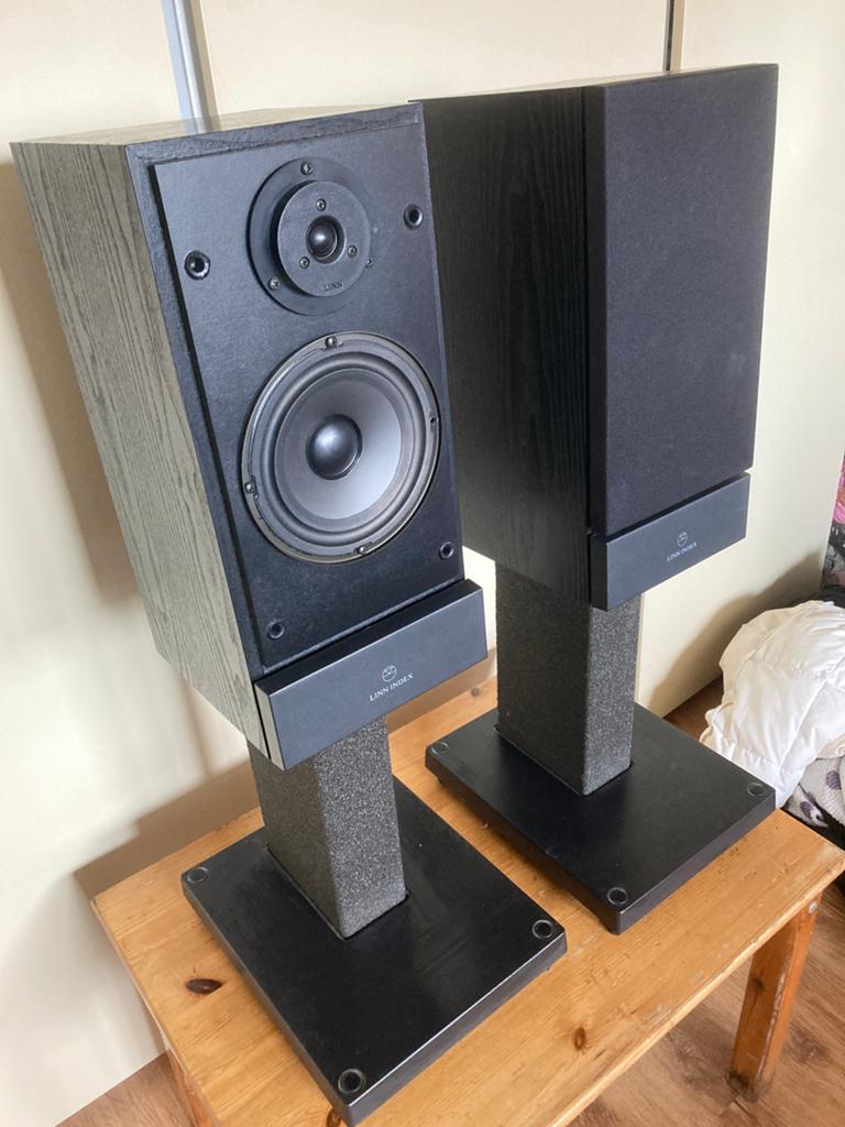Linn Index (lees text), Gebruikt, 60 tot 120 watt, Front, Rear of Stereo speakers, Ophalen