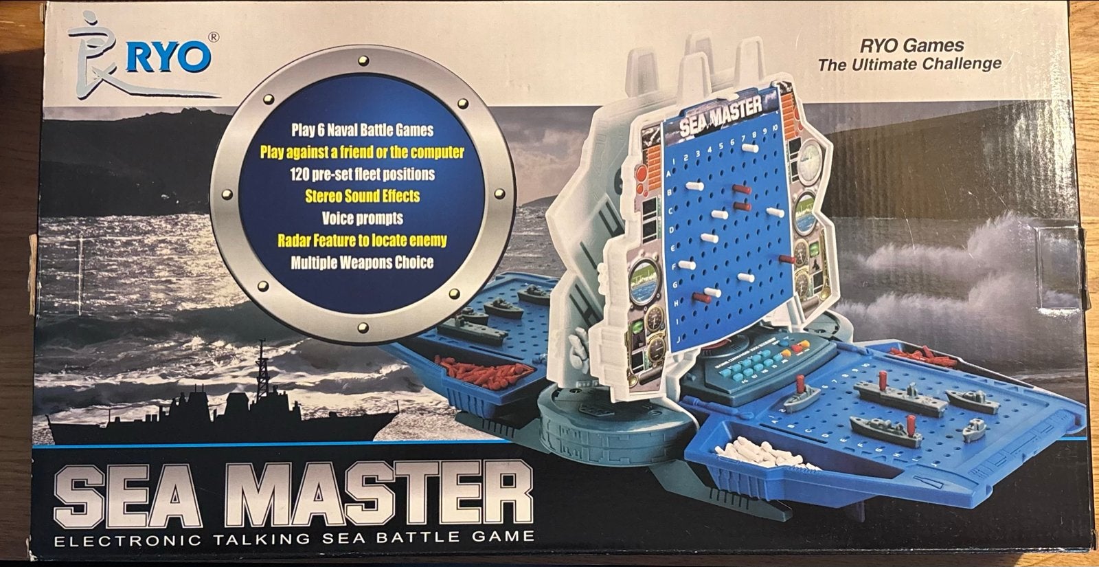 Sea Master Elektronisch Spraakgestuurd Zeeslag Spel, Een of twee spelers, Ophalen of Verzenden, Zo goed als nieuw