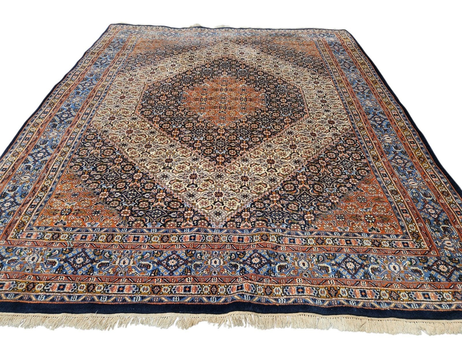Prachtig handgeknoopt Perzisch tapijt 256 x 306 BIDJAR, Gebruikt, 200 cm of meer, Ophalen of Verzenden, 200 cm of meer