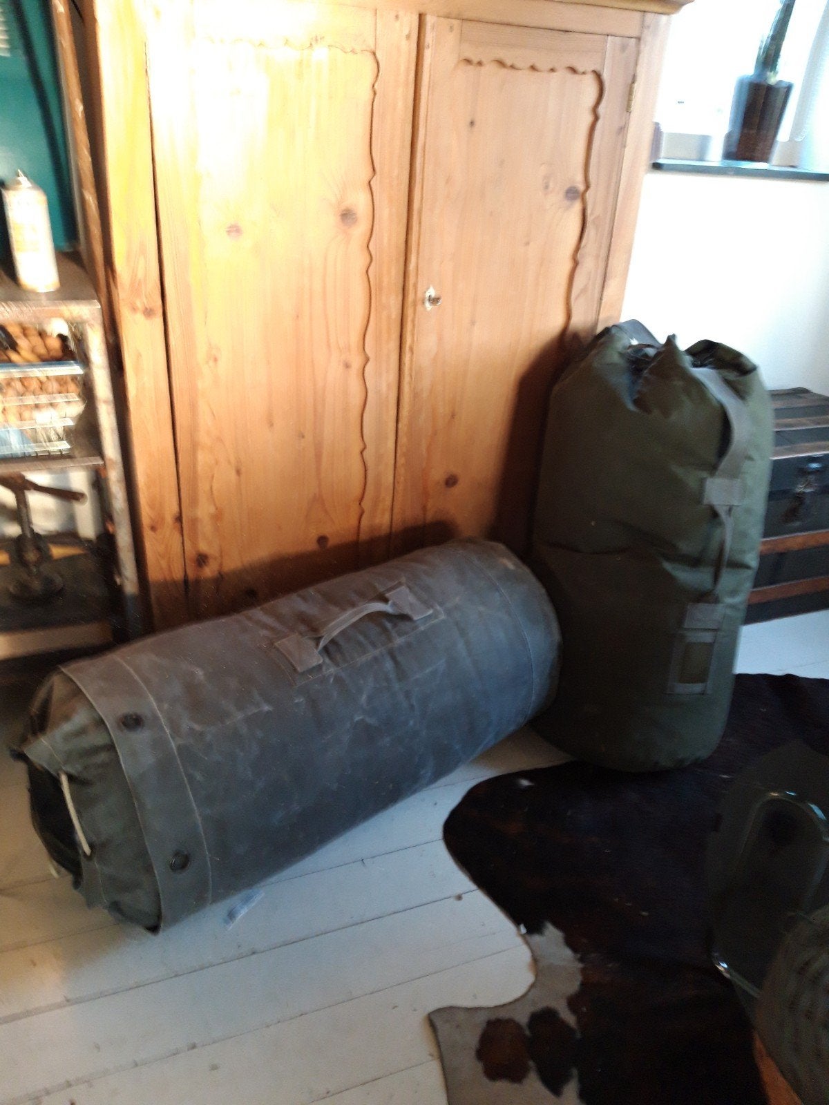 Stoere zitzakken van plunjebalen, Ophalen, Bokszak